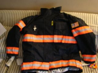 Brand New with Tags Securitex Structure Fire Turnout Gear Black Coat