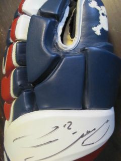 Peter Forsberg Autographed Game Glove Oakley with Embroidered Skull