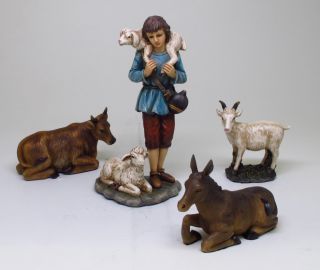 Shepherd Boy with Animals Statue Divinity Series Home Decor