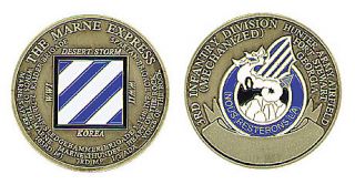 Army Fort Stewart 3rd Infantry Bronze Challenge Coin