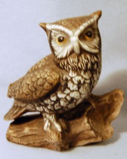 Photo Figurine Home Interiors Homco OWL Bird Vintage Retired