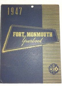 rare 1947 fort monmouth military yearbook good shape