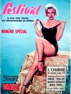 Marilyn Monroe Magazine Festival France 1956 Golden Dreams Calendar