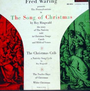Fred Waring and The Pennsylvanians The Song of Christmas 7 3 VG Decca