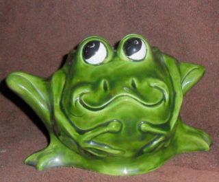 Frog Planter Mcnees Mold 1977 Vintage Planter Silly Frog