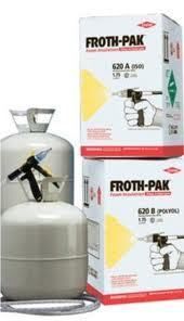 Dow Froth Pak 620 Spray Foam Insulation Kit Class A Fire Rated w Hose