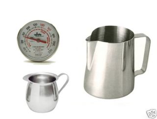 Espresso Thermometer 3oz Brew 12oz Frothing Pitchers
