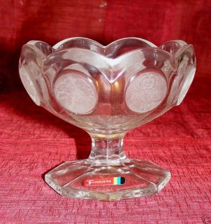  Fostoria Coin Glass Footed Compote