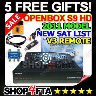 New Openbox S9 HD PVR FTA Receiver Open Box Bonus