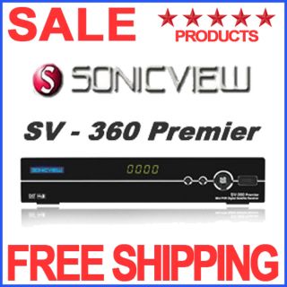 New Sonicview 360 Premier Satellite Receiver FTA TV Digital SV360 PVR