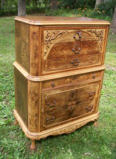 Marquetry Masterpiece Antique Furniture Dresser French Provincial 1910