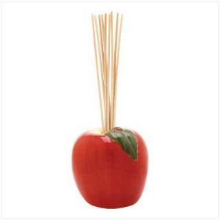 Red Apple Ceramic Fragrance Oil Reed Diffuser Decor New