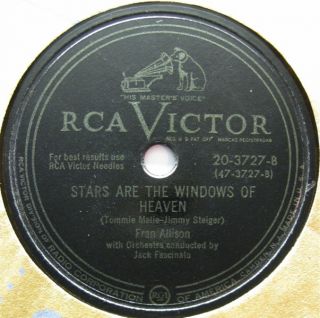 Fran Allison RCA Victor 20 3727 Peter Cottontail 1950 $