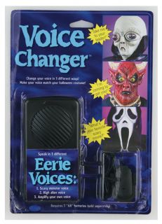 VOICE CHANGER 3 DIFFERENT EERIE VOICES LICENSED 9291 FUN WORLD