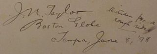 Spanish American War LG Autograph Album Tampa Bay Hotel