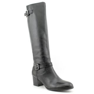 Franco Sarto Opera Womens Size 8 Black Leather Fashion Knee High Boots