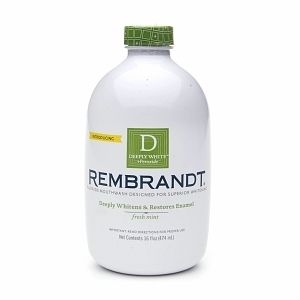 Rembrandt Deeply White Peroxide Fluoride Mouthwash Mint