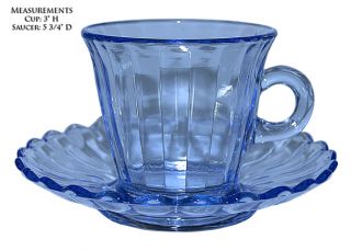 imperial viennese blue pillar flute cup and saucer set