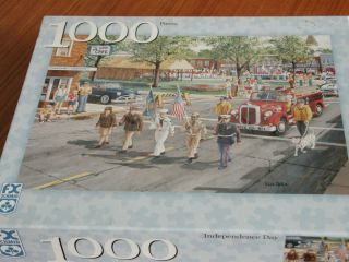 FX Schmid Jigsaw Puzzle Independence Day 1000 Pieces Complete 4th of