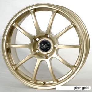 17 Rota G Force Gold Rims Wheels 17x7 5 48 5x100 Subaru WRX Impreza