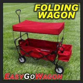 RADIO FLYER STYLE Red Folding Utility Cart Wagon Great for Shower Gift