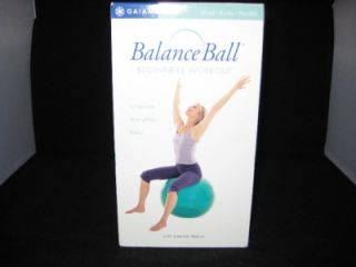 Gaiam Pilates Bodyband Workout Balance Ball Beginners Workout VHS Lot