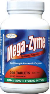  Therapy Mega Zyme Digestive Systemic Enzymes 200 Tablets