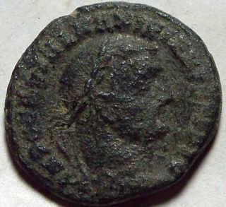 Galerius Maximianus Rare original ancient Roman coin Genius Modius