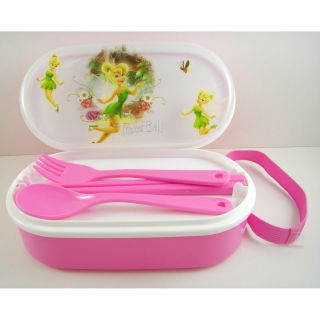  TINKERBELL Tinker Bell Pink Food Storage Container Lunch Box Case SET