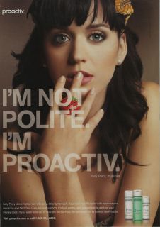 KATY PERRY proactive solution 2010 print ad