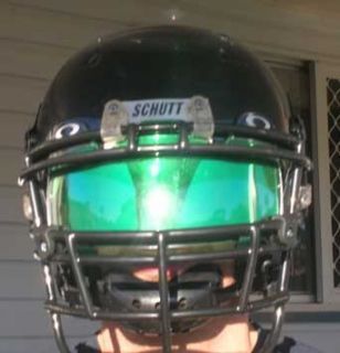 Green Mirror Football Eyeshield Visor Insert for Oakley
