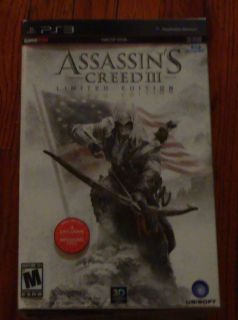  Creed III Limited Edition PS3 2012 Brand New Gamestop Ed