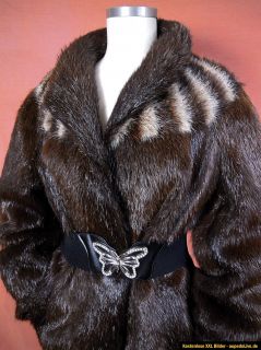 real fur coat dark beaver in very well tended good condition a