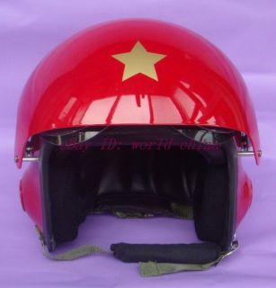 Red Fighter Pilot Helmet   Motorcycle Ski M L XL Air Force USAF Jet