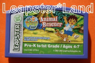  Leapfrog GO DIEGO GO ANIMAL RESCUER Ages 4 7 Cartridge Game NICK JR