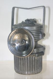 Fred R Belt Lu MI Num No 7 Carbide Miners Hand Lamp