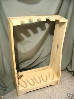 Pine Furniture Wood Gun Rack Stand Display Case Cabinet