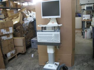 RIOUX VISION FREEDOM Rolling Cart Medical Cart Eclipsys Keyboard Mouse