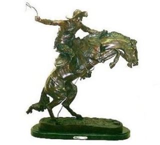 Bronco Buster by Frederic Remington Solid Bronze Statue Sculpture All