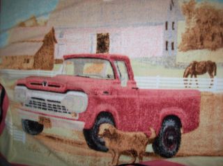 Ford Truck Fleece Fabric Throw Blanket Personalized Free