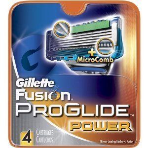 Gillette Fusion ProGlide Power Razor Cartridge Refills, Factory Sealed