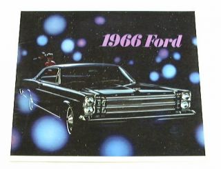 1966 66 Ford Brochure Galaxie 500 XL Custom 500