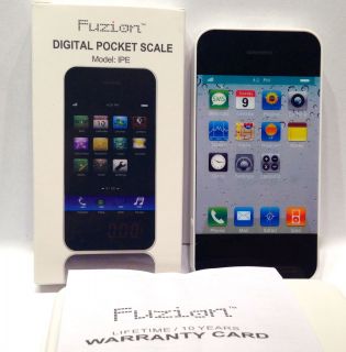 Fuzion Mini Digital Phone Scale 500g 1LB x 0 1 IPE White iPhone