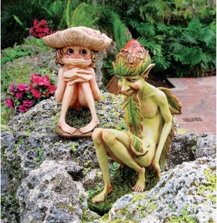 Mystical Home Garden Troll Sculpture Statue Figurine   2 Sets