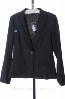 Theory 6 s 4 Gabe B Tailor Jacket Black Wool Suit Blazer Coat Designer