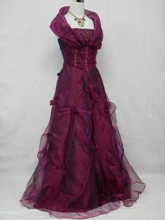  Purple Long Bridesmaid Prom Ball Wedding Evening Gown Dress
