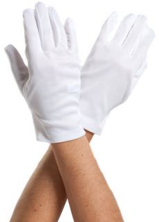 White Gloves Pair Formal Tuxedo Honor Color Gaurd Parade Santa Mens