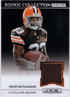 Trent Richardson 2012 Rookies and Stars Rookie Collection Jersey Card