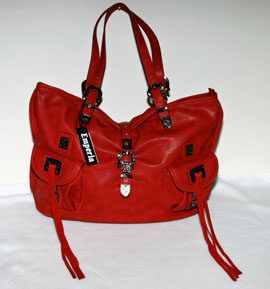  Red Designer Satchel Purse Handbag Western Stylelarge
