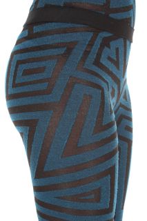 Gareth Pugh New Woman Leggings Pants Col Black Blue PG6300 B Size S